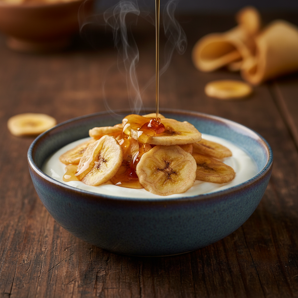 Foto da receita Bowl de Iogurte com Chips de Banana e Mel