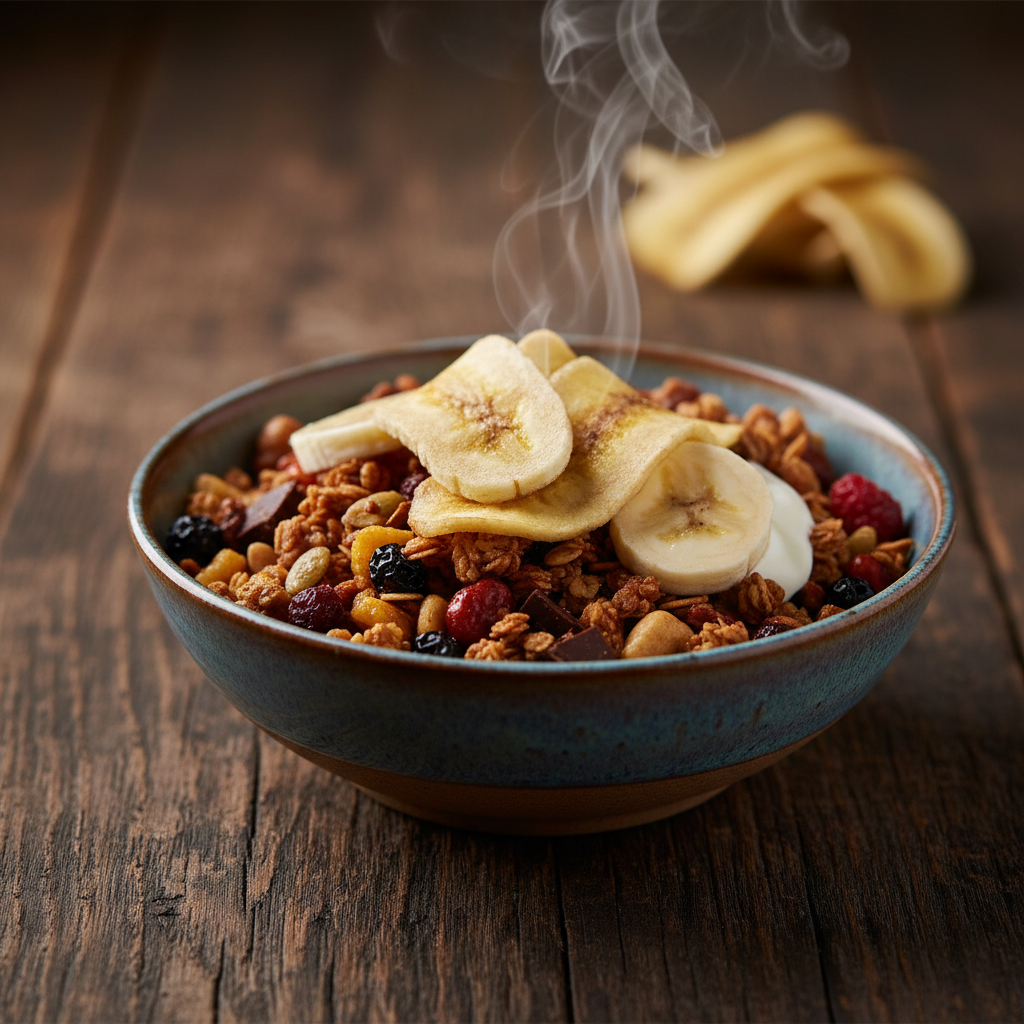 Foto da receita Granola Caseira com Chips de Banana