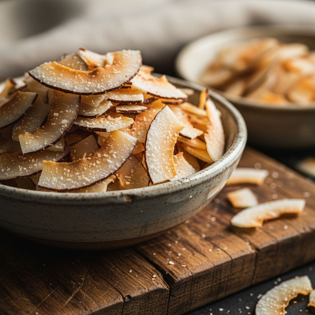 Chips De Coco Sem Borda Sem Açucar