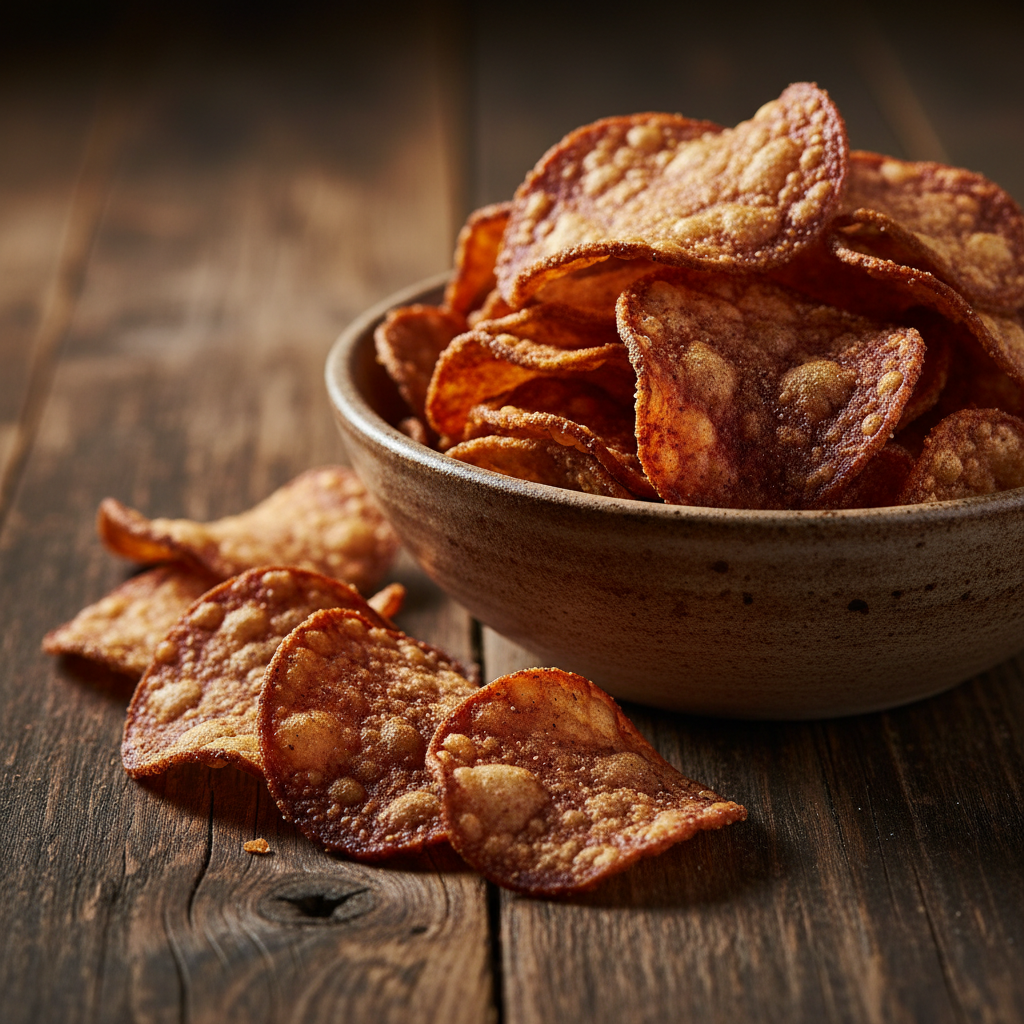 Chips De Provolone Ao Vinho