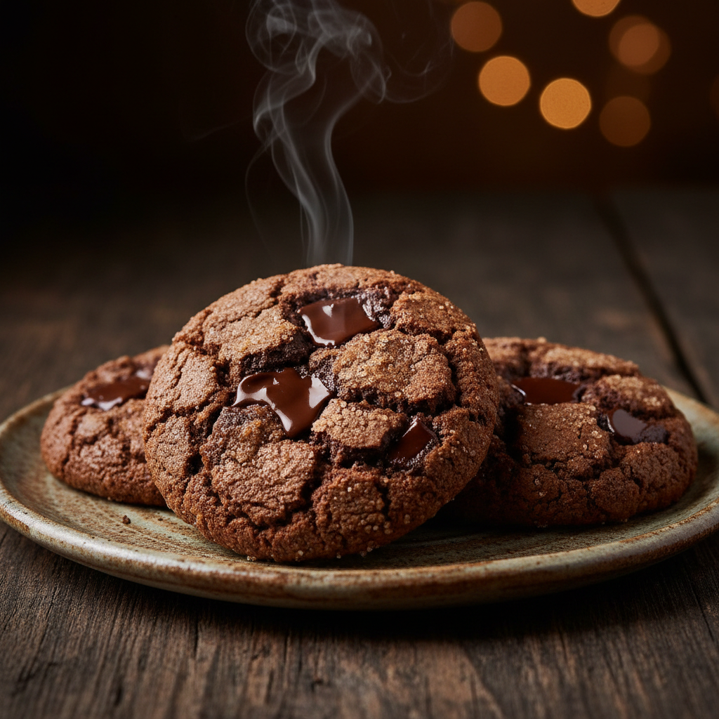 Foto da receita Cookies com Chumbinho de Chocolate 70%