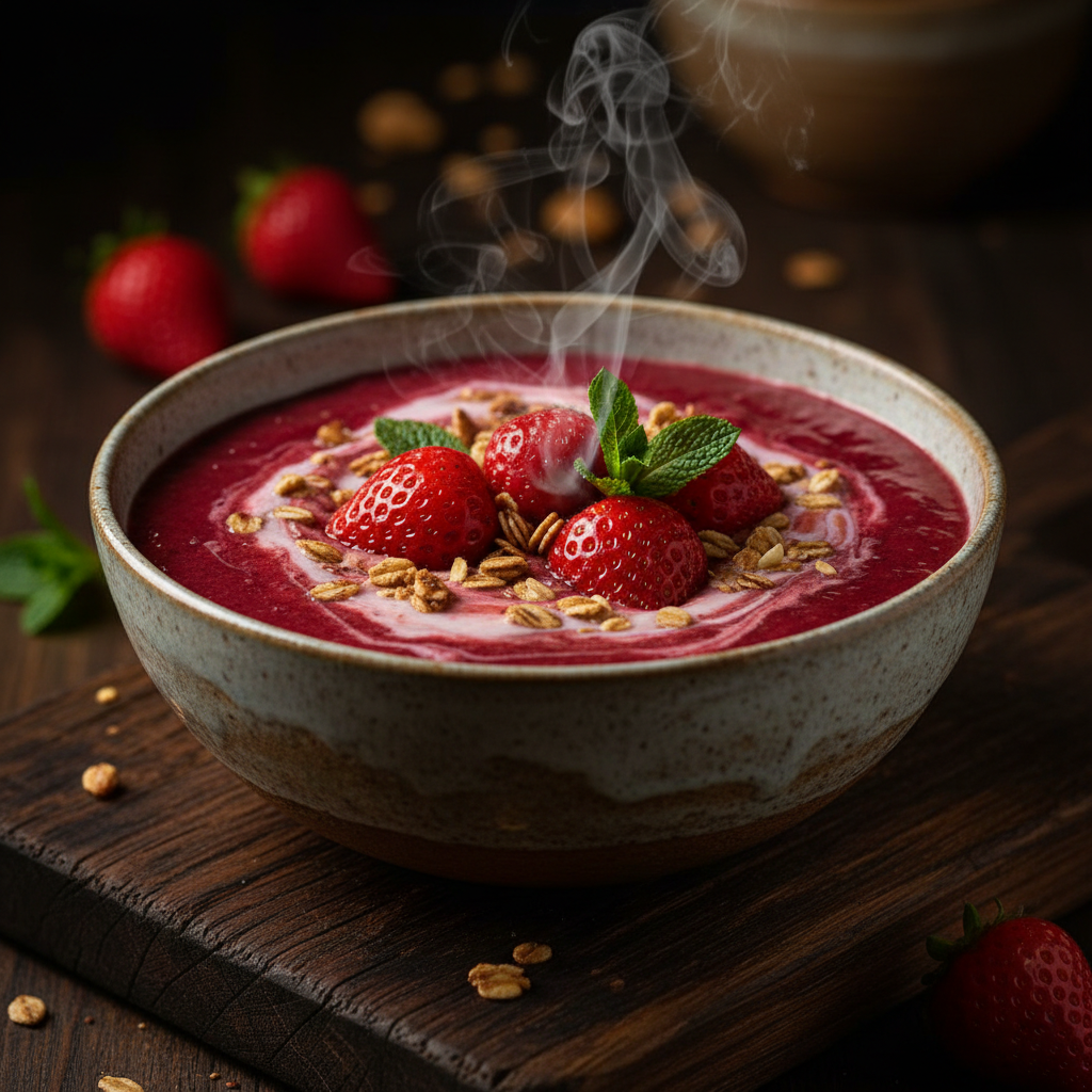 Foto da receita Vitamina Cremosa de Morango