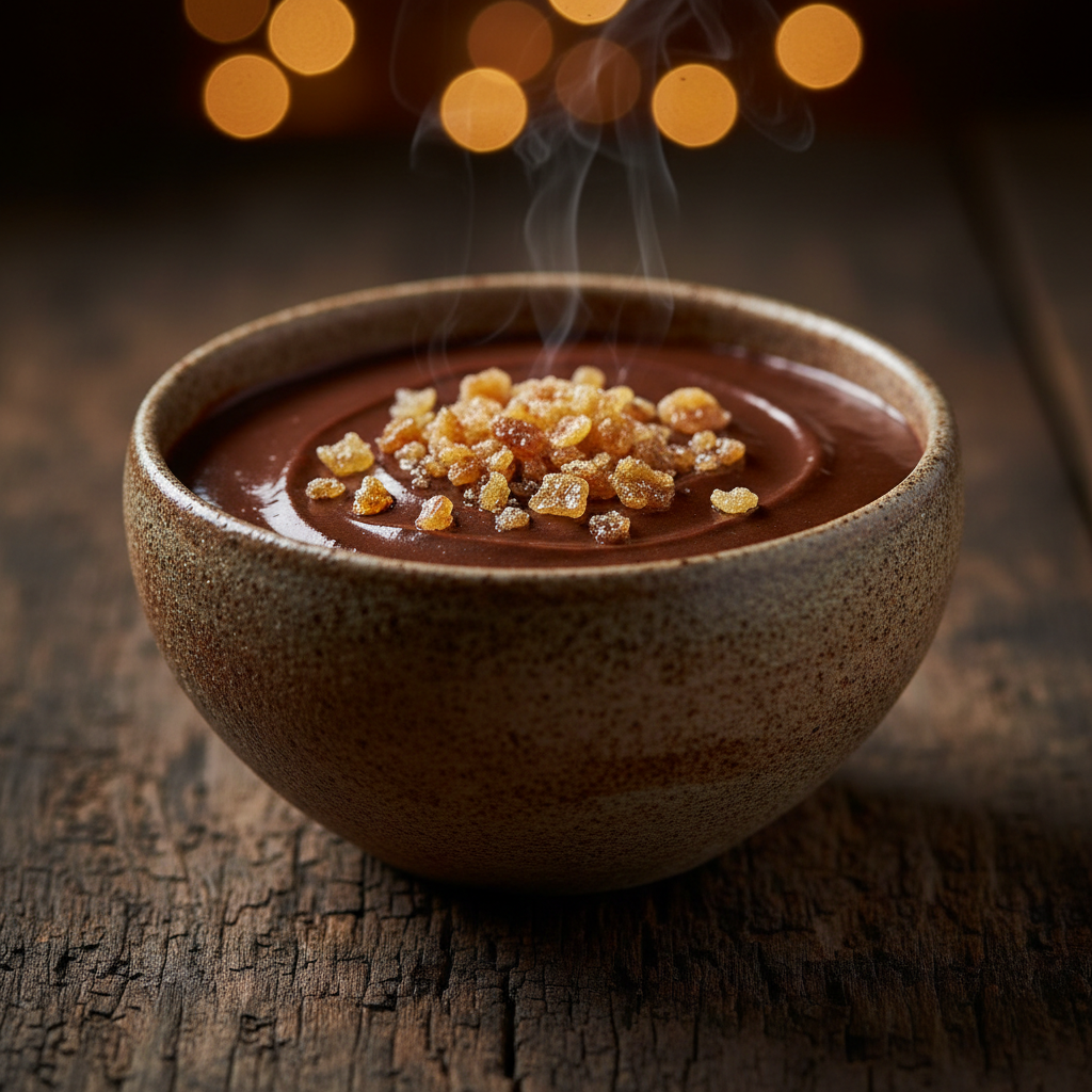 Foto da receita Taça de Mousse de Chocolate com Confeitos de Marula