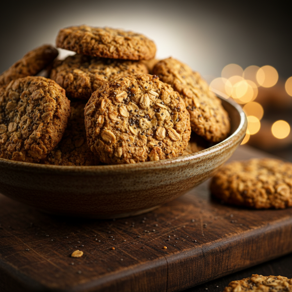 Cookies Aveia E Mel Vegano