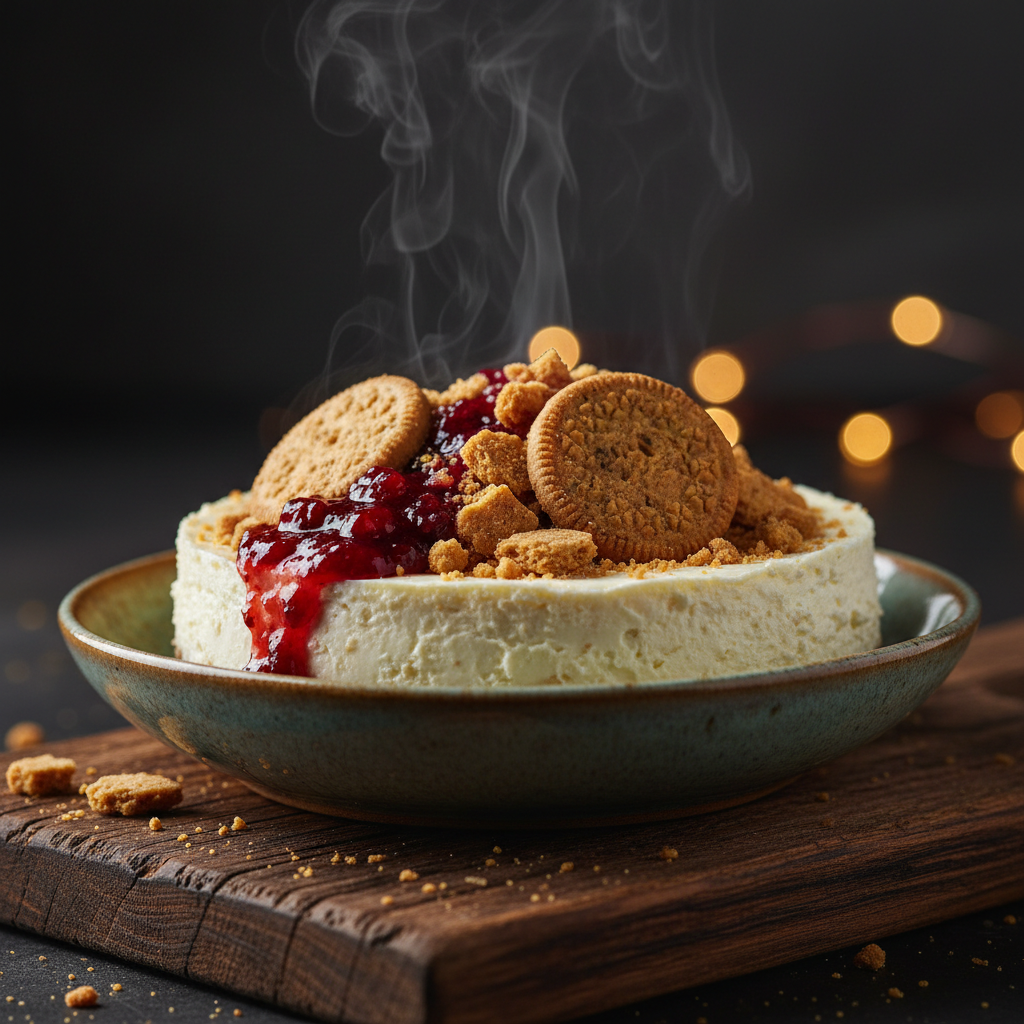 Foto da receita Base de Cheesecake Vegana com Cookies de Baunilha