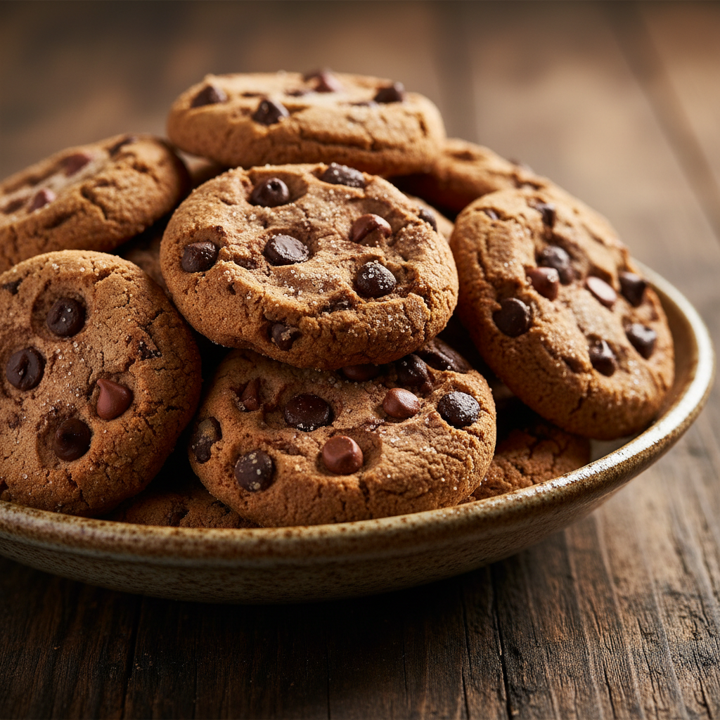 COOKIES DE CHOCOLATE COM GOTAS