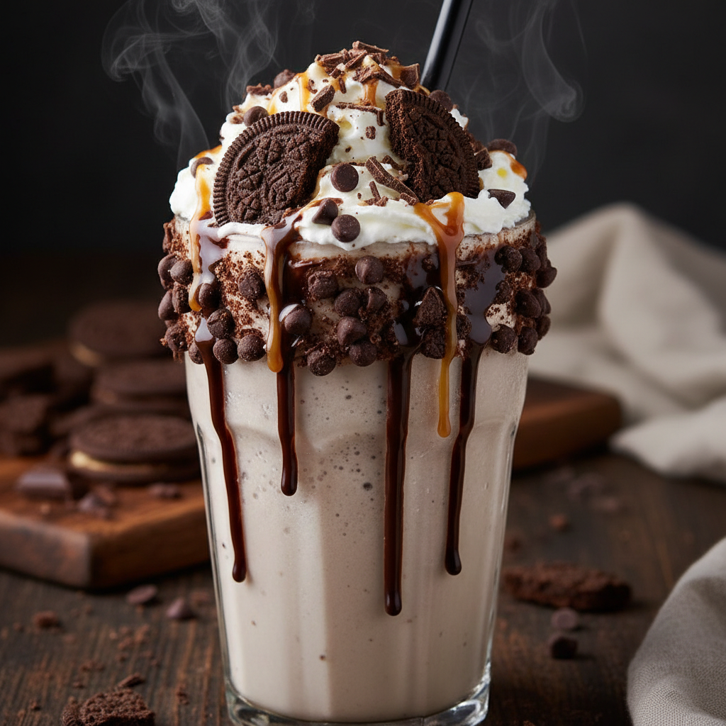 Foto da receita Milk-shake de Cookies com Gotas de Chocolate