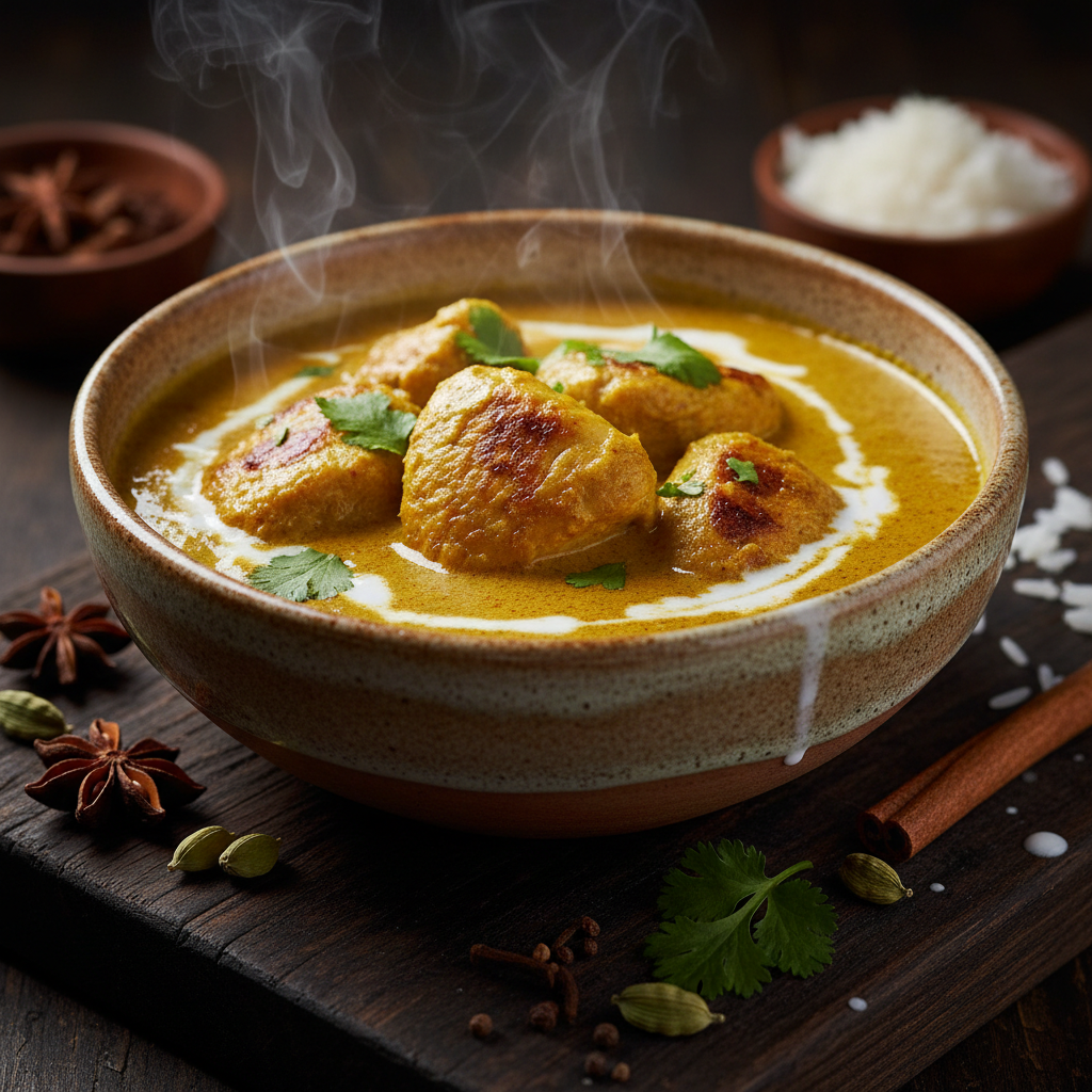 Foto da receita Frango ao Curry com Leite de Coco