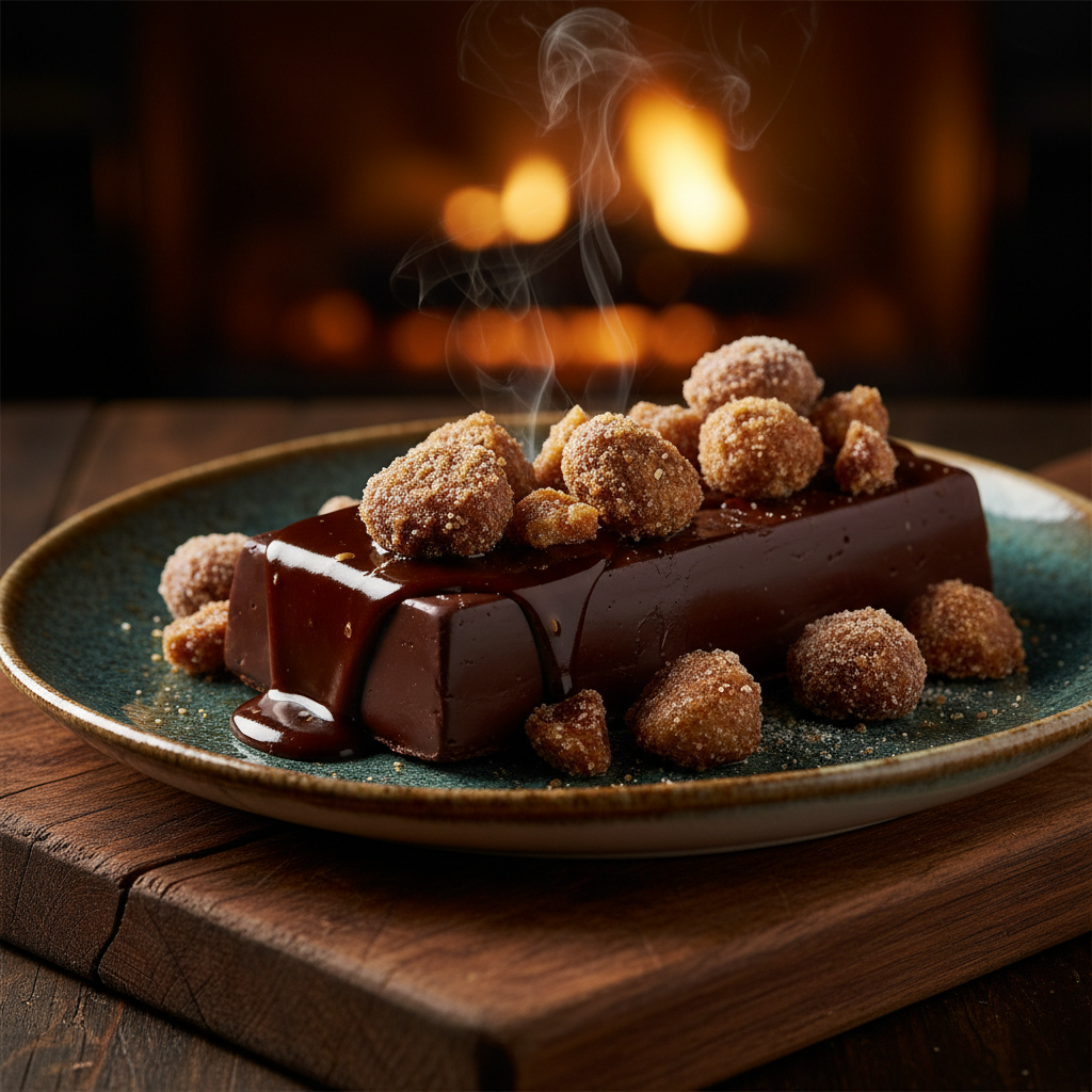 Foto da receita Barra de Chocolate com Drageado de Castanha