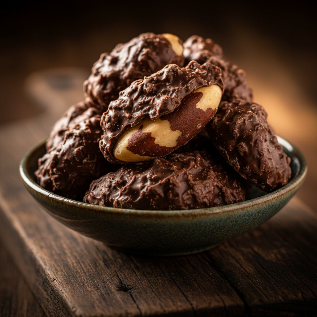Drageado Castanha Do Para Com Chocolate Ao Leite Sem Açucar