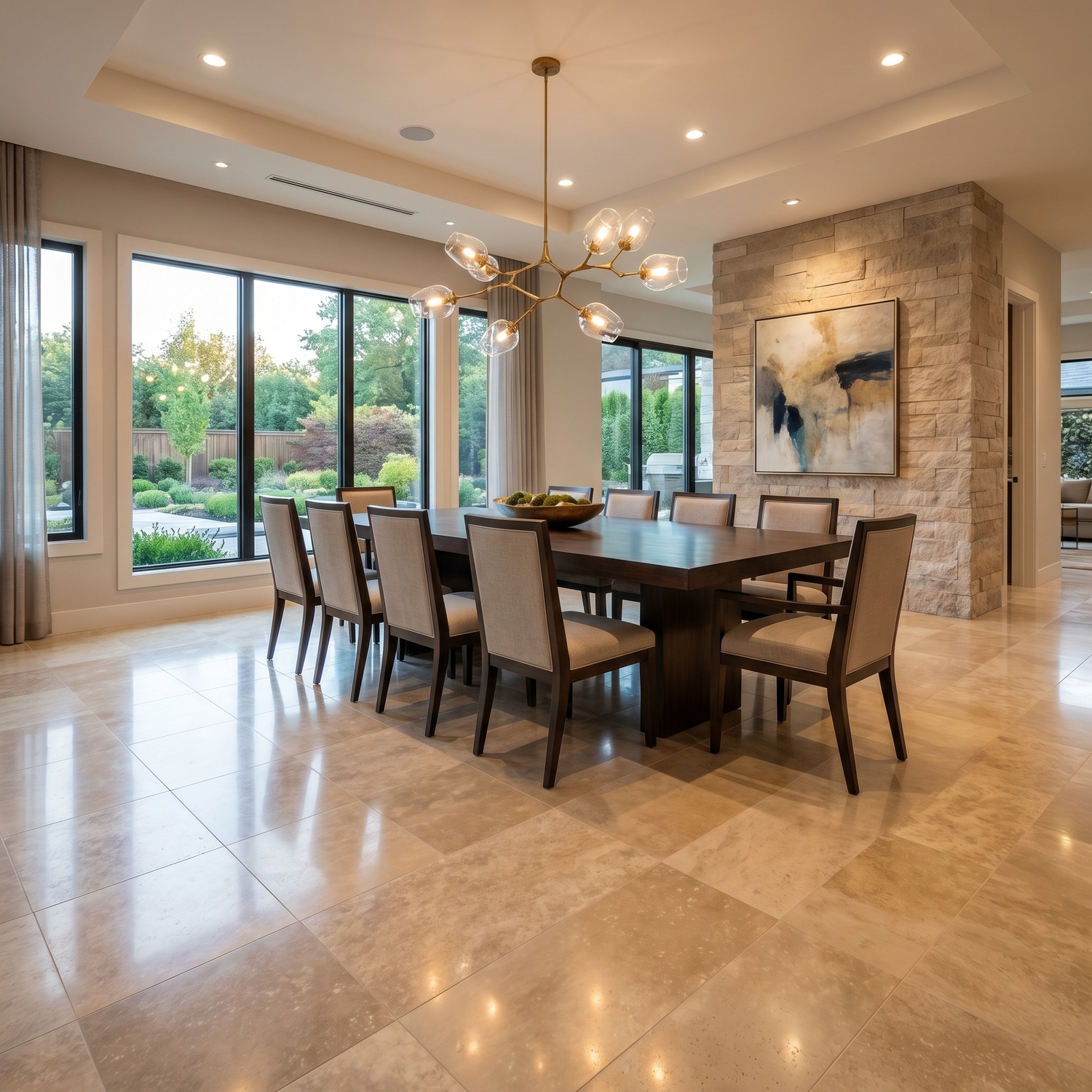 Piso Travertino Acetinado