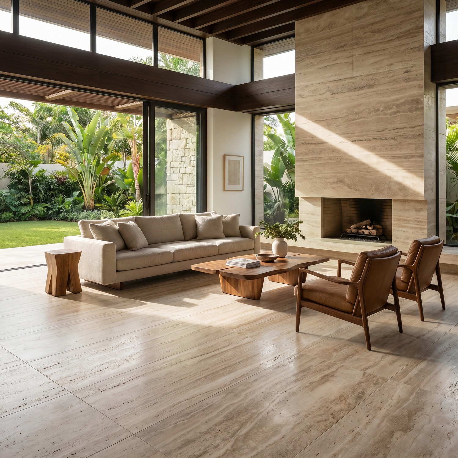 Piso Travertino Laminado