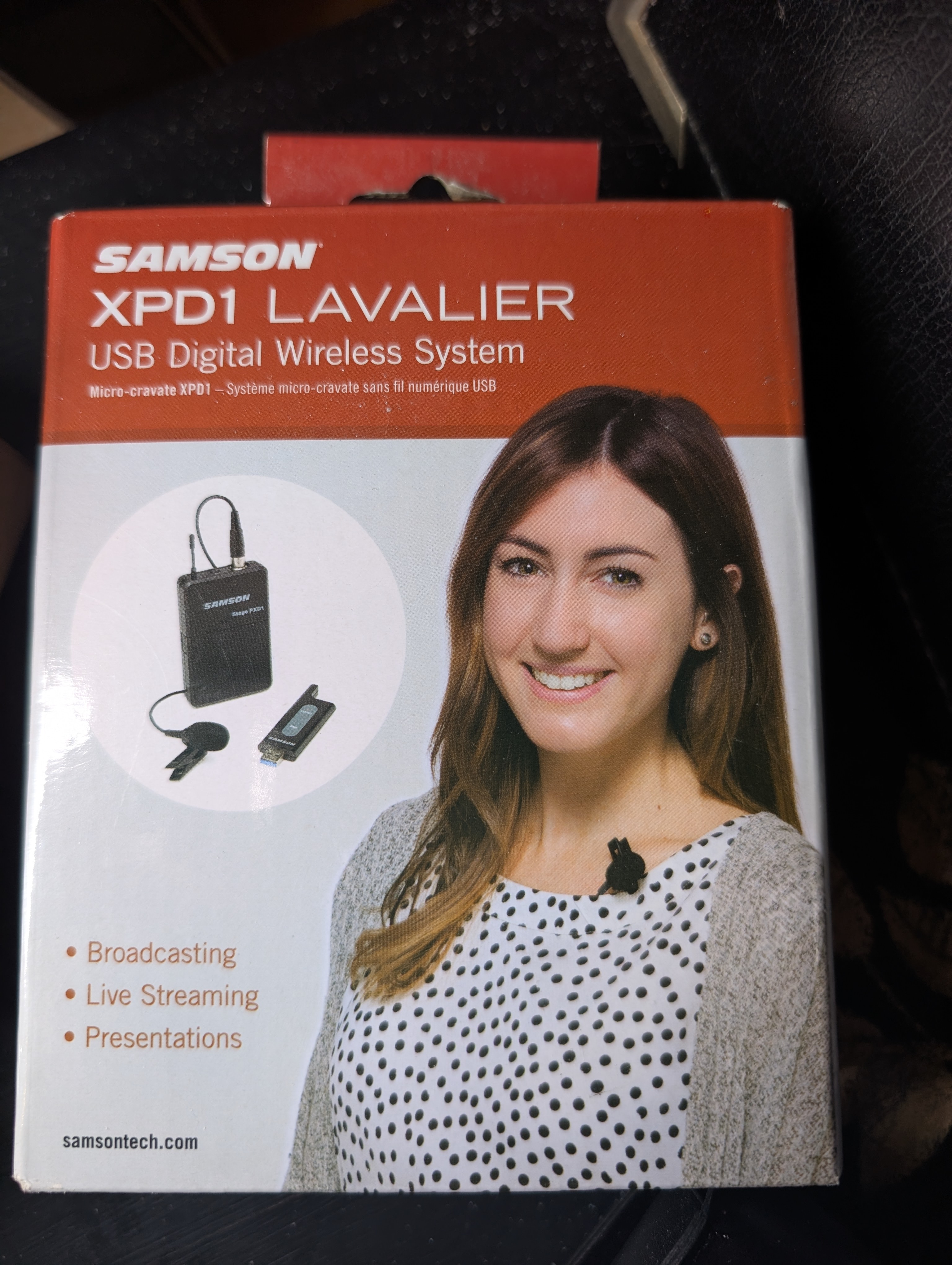 Samson XPD1 Lavalier USB Digital Wireless Microphone System PXD1 Stream Podcasting Boxed