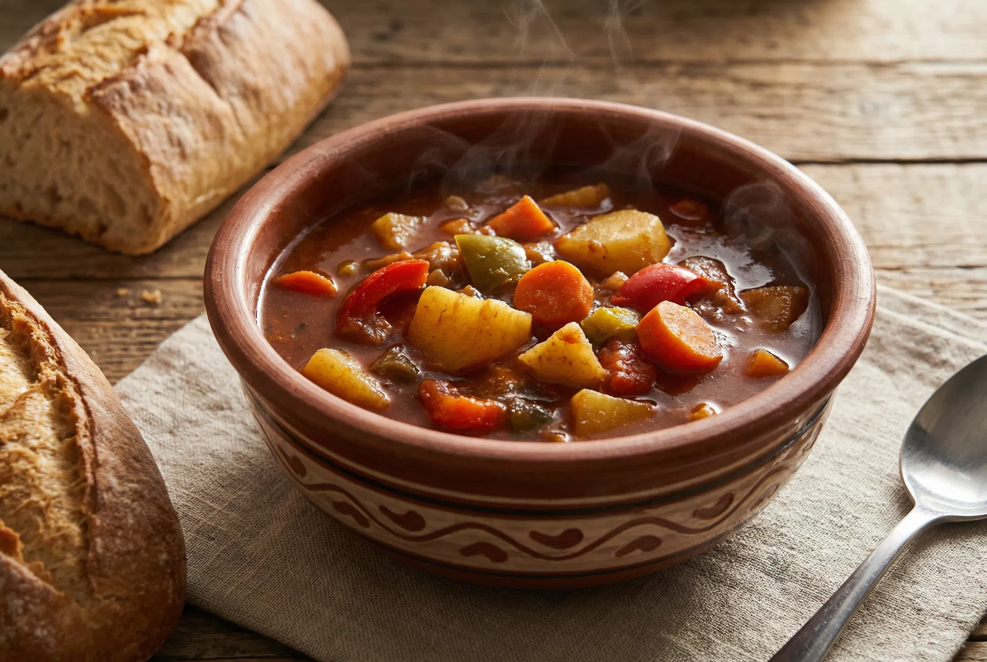 Vegetariánský guláš s paprikou