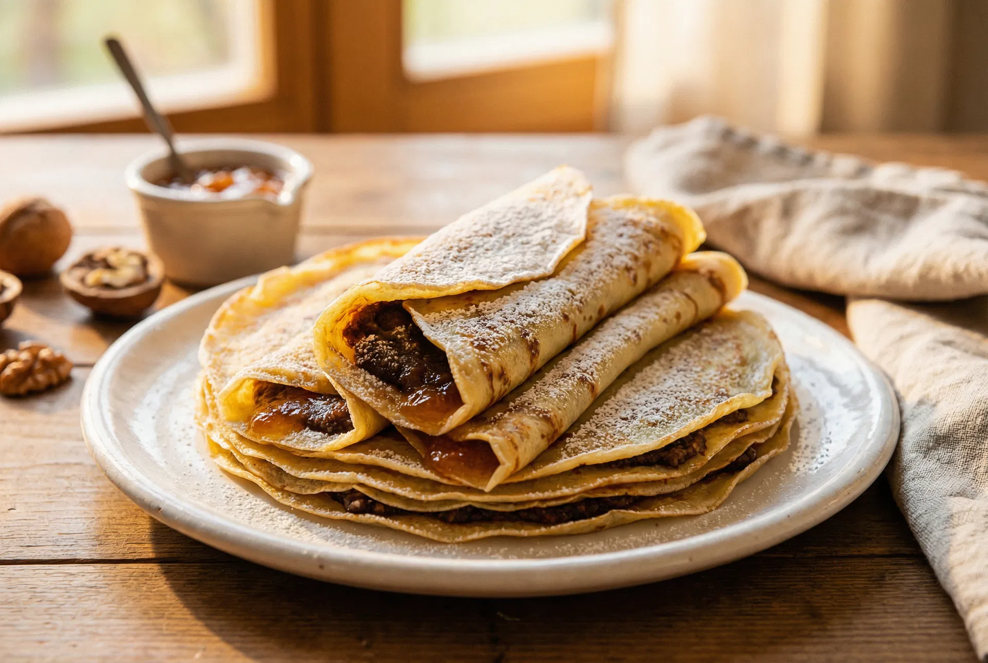 Maďarské palačinky s ořechy