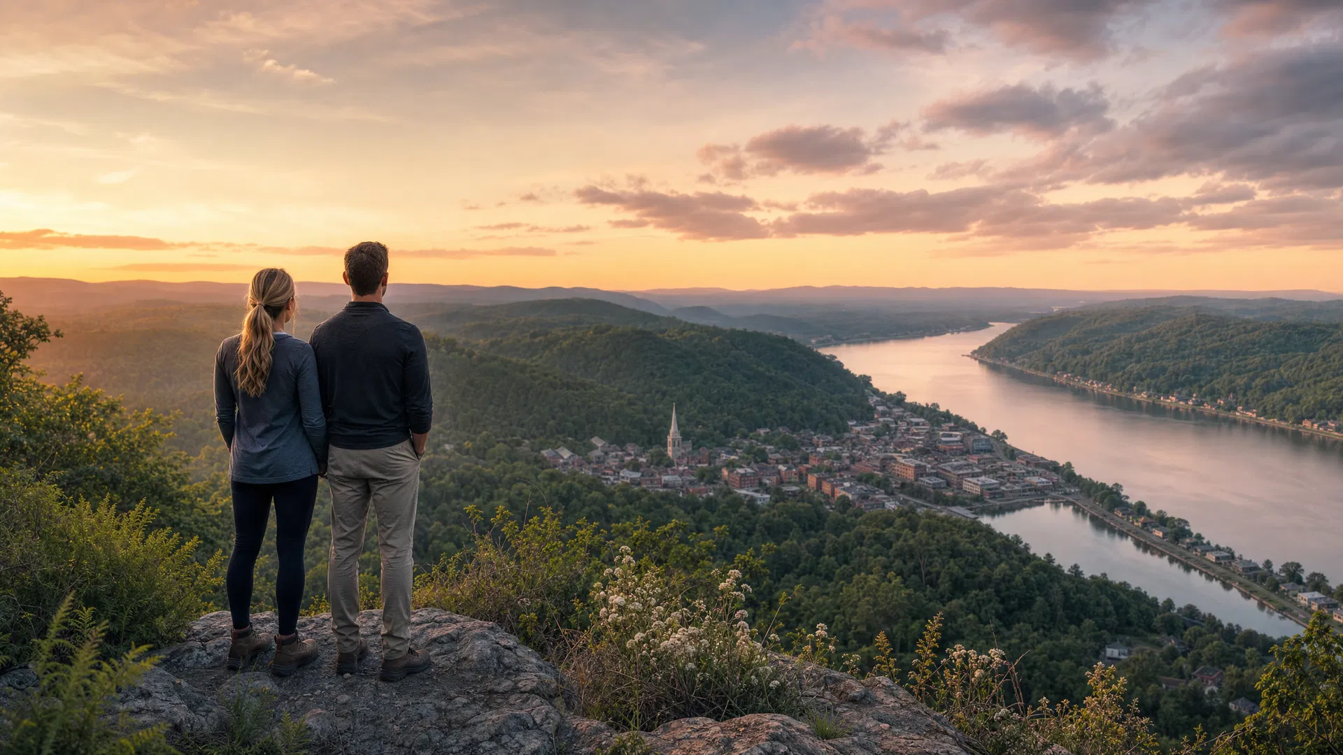 Bluff overlook above the Fireland valley