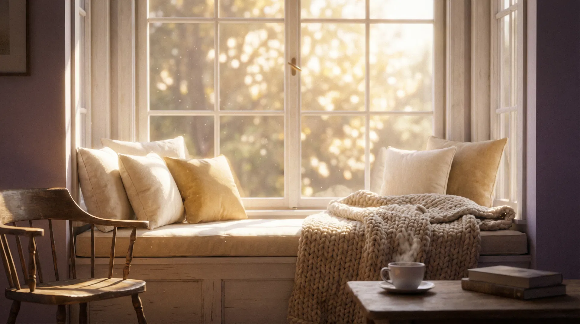 Espaço acolhedor e contemplativo