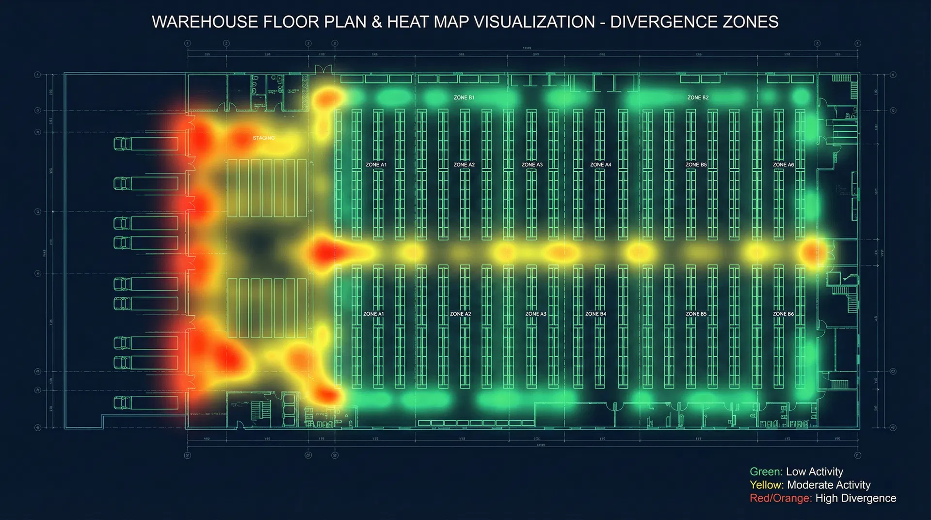 Mapa de Calor do Galpão