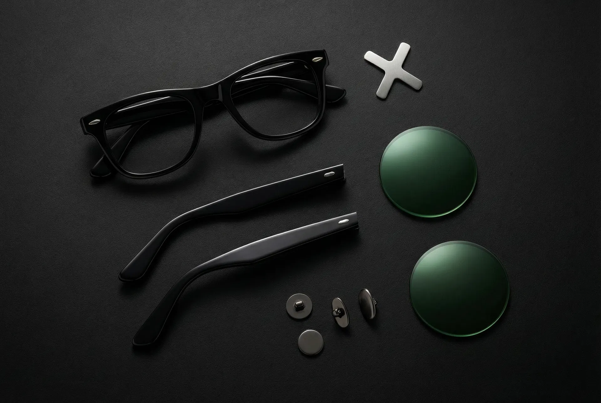 KNOWS eyewear components