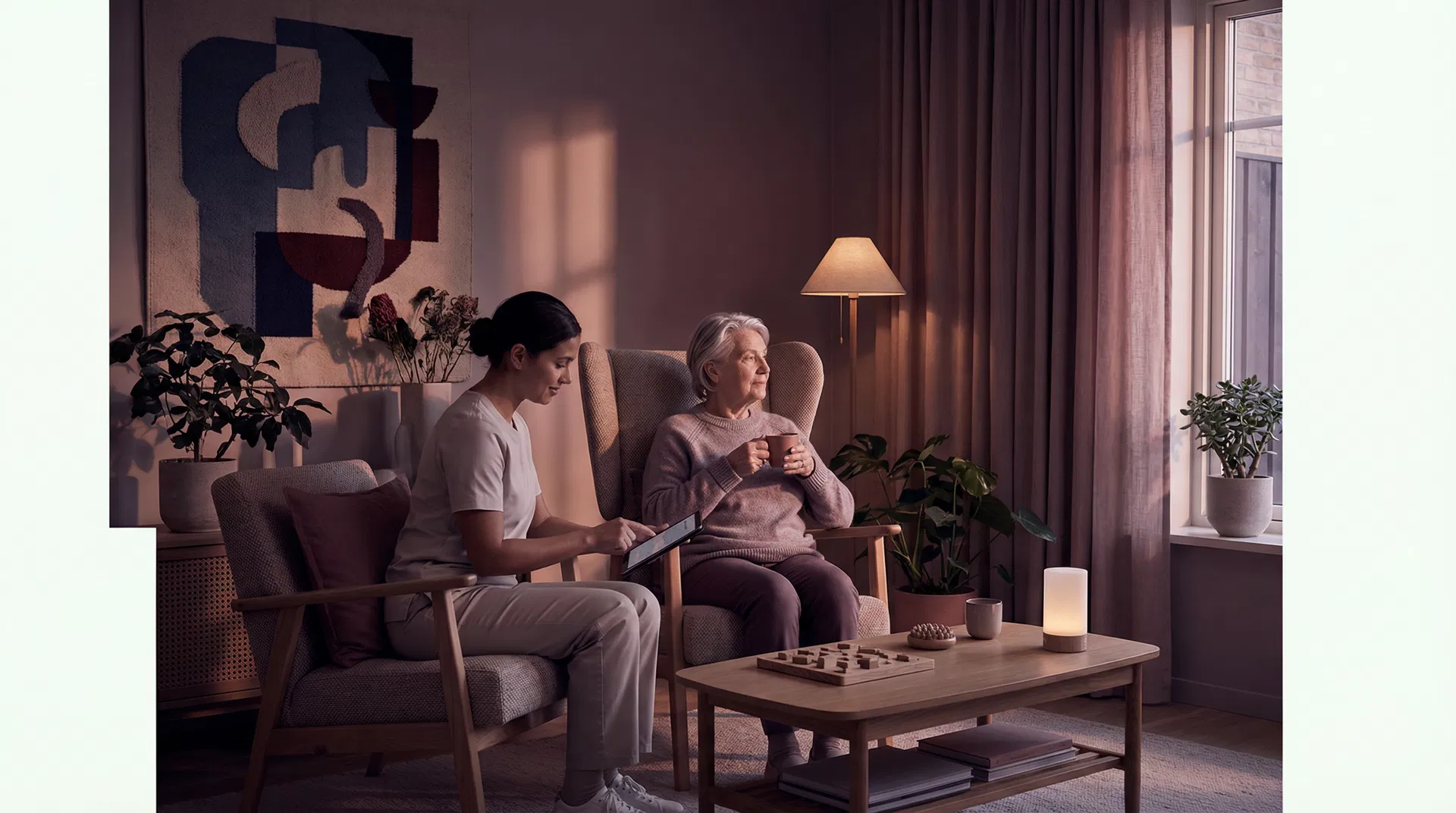 Calm, dignified residential care environment