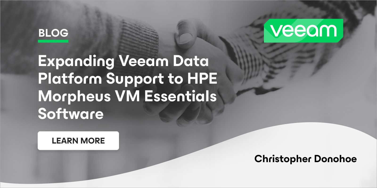 Ampliando o Suporte da Plataforma de Dados Veeam ao Software HPE Morpheus VM Essentials