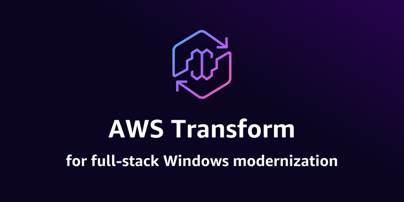 AWS Transform anuncia recursos de modernização Windows full-stack