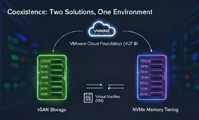 Design e Dimensionamento de Camadas de Memória NVMe no VMware Cloud Foundation 9 – Parte 4: Compatibilidade com vSAN e Considerações sobre Armazenamento