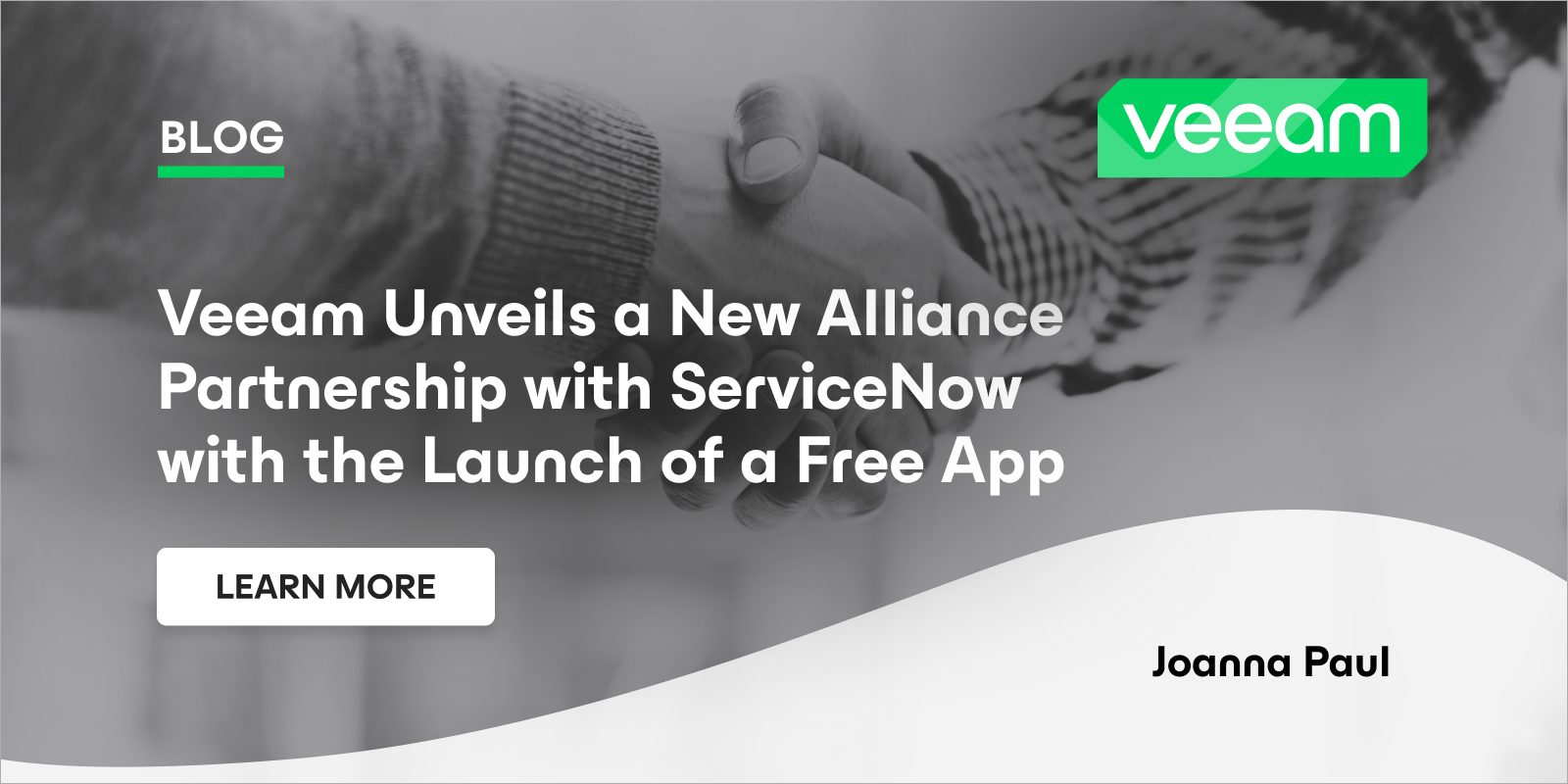 Veeam Revela Nova Parceria Estratégica com ServiceNow e Lança Aplicativo Gratuito