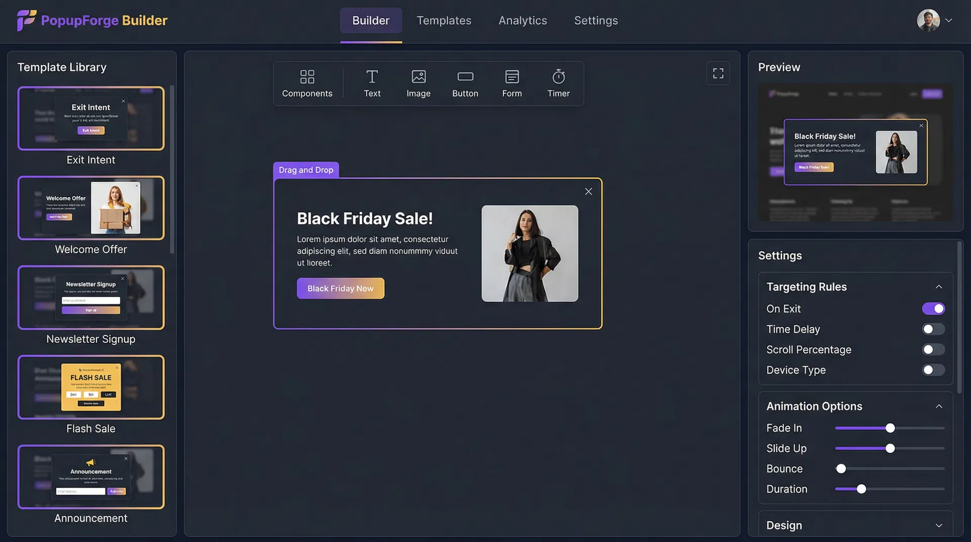 Popup & Notification Builder