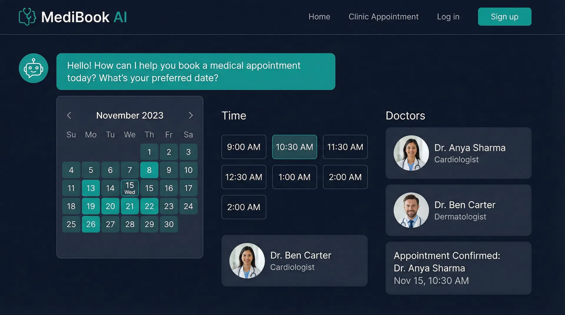 AI Appointment Booking Chatbot