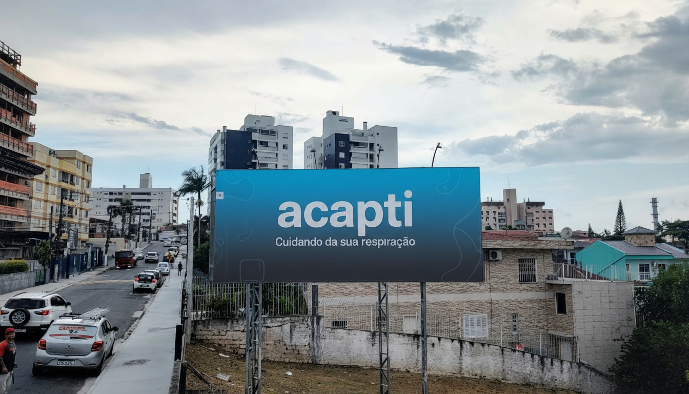 Mockup do frontlight com arte de acapti