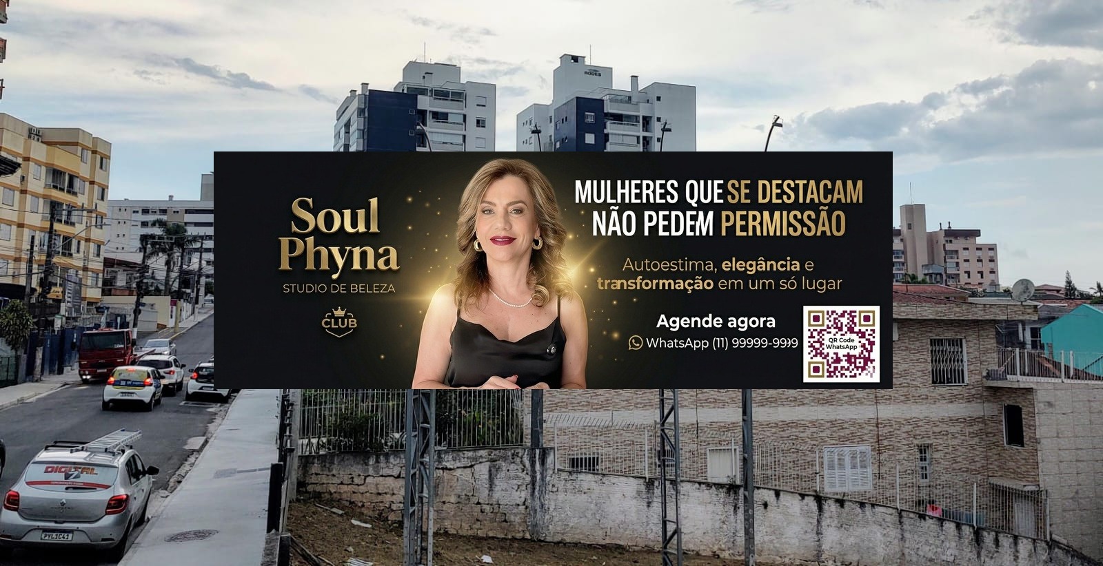 Mockup do frontlight com arte de phynaclub