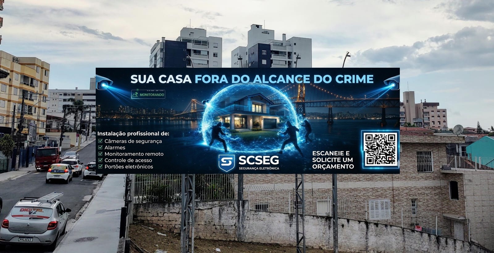 Mockup do frontlight com arte de sc seg