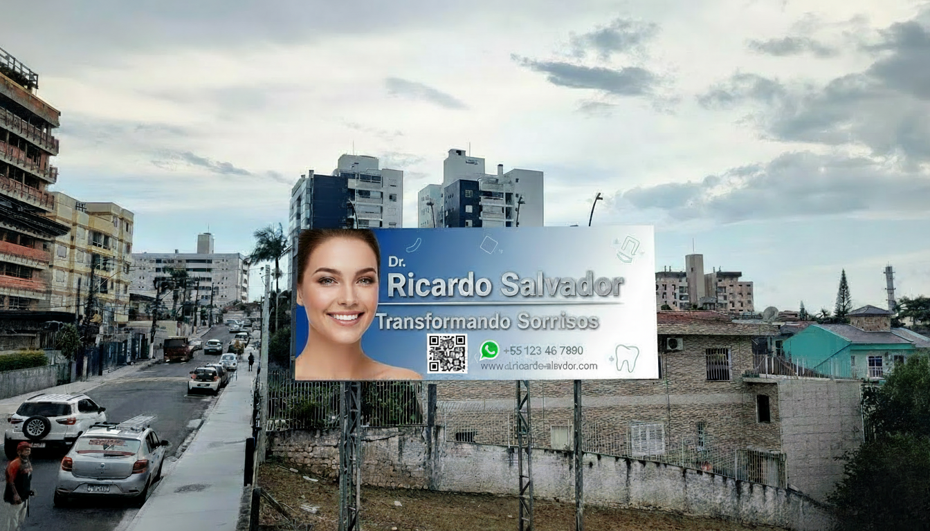 Mockup do frontlight com arte de Dr Ricardo Salvador