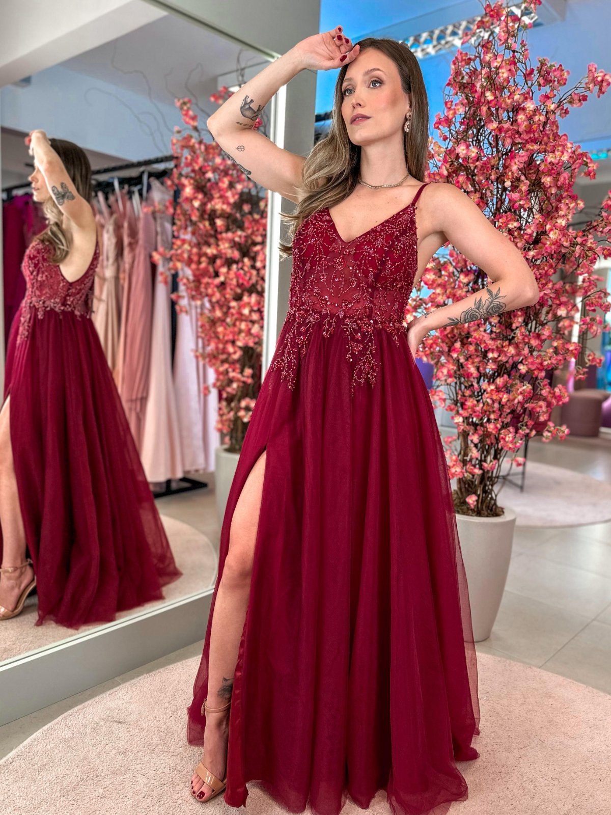 Selina Marsala - Aluguel de Vestido em Florianópolis | Sassy Dressy