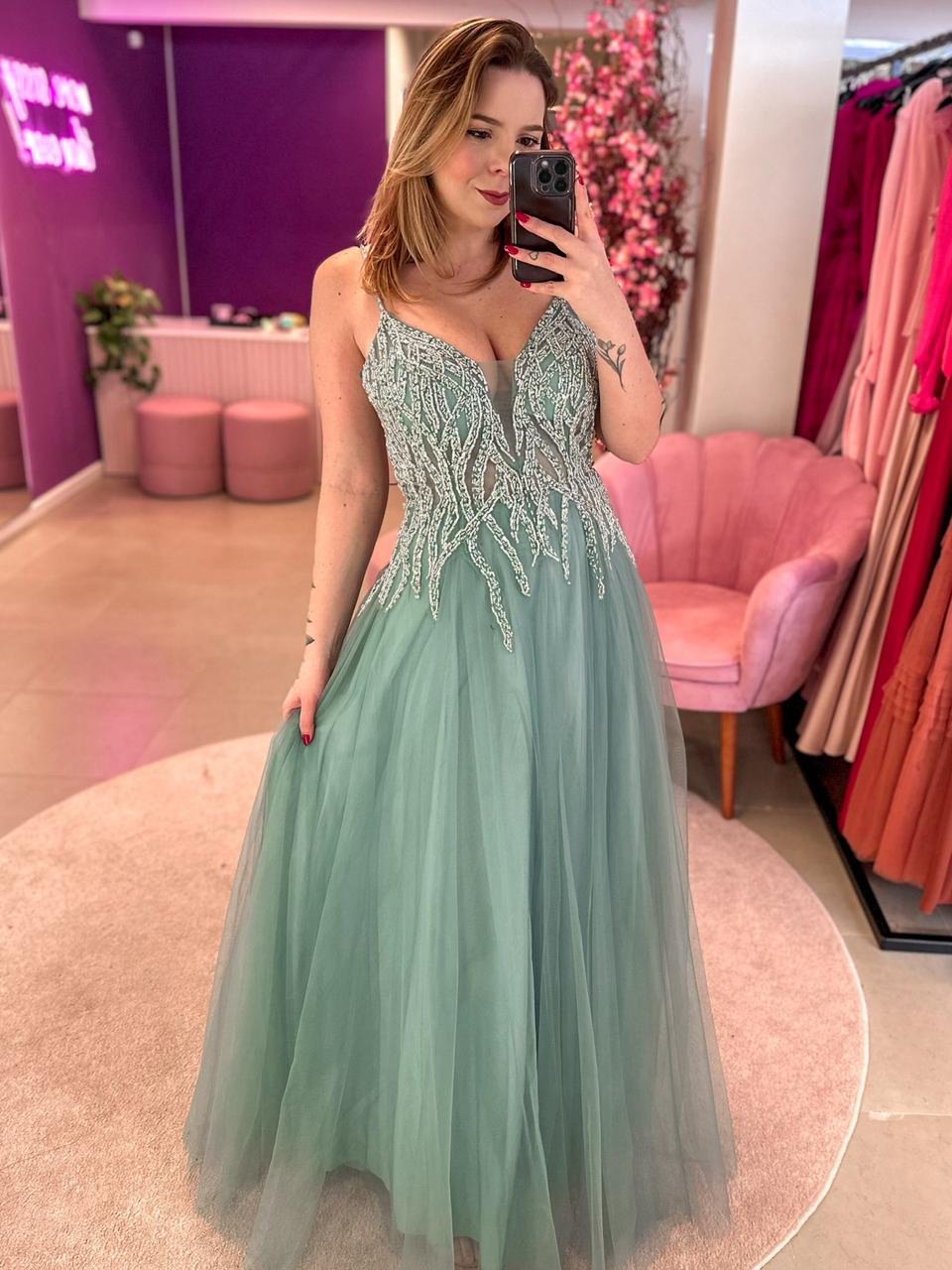 Carmen Verde - Aluguel de Vestido em Florianópolis | Sassy Dressy