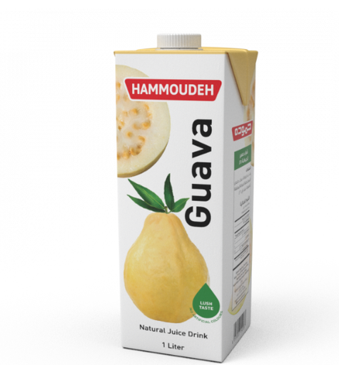 حموده عصير طبيعي نكتار جوافة 1لتر