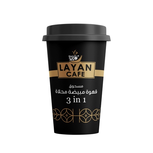 ليان كاسات 3 في 1 قهوة مبيضة محلاة 30غم
