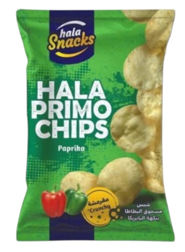 شيبس هلا بريمو بابريكا 50 غم * 25