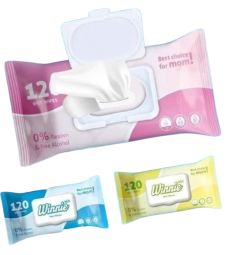 ويني مكس مناديل مبللة مشكل للاطفال 120منديل