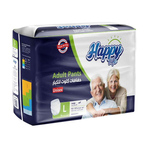 هابي لايف حفاظات كبار السن مقاس كبير  * 16