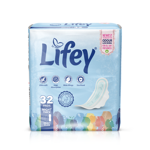 لايفي فوط نسائية ليلية سميكة * 32 فوطة