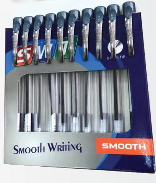 سموذ اقلام حبر ازرق 10 قطع