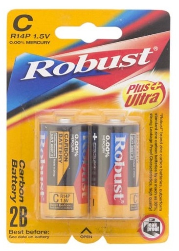 روبست بطاريات قطعتان (C)