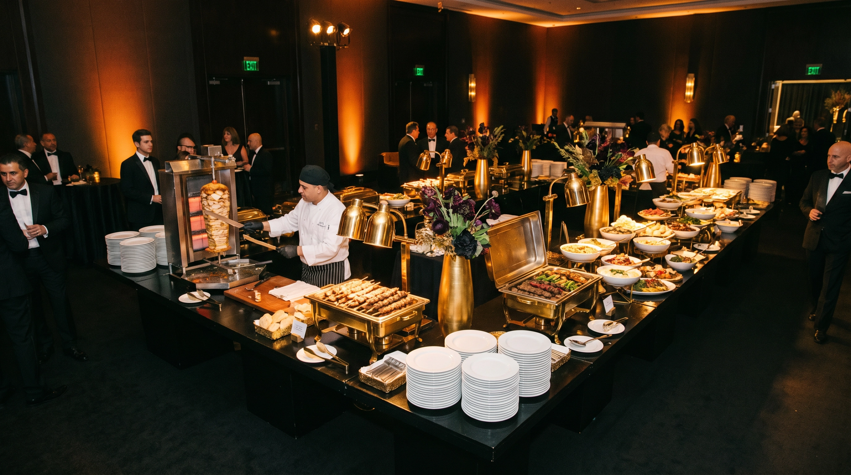 Luxury catering event