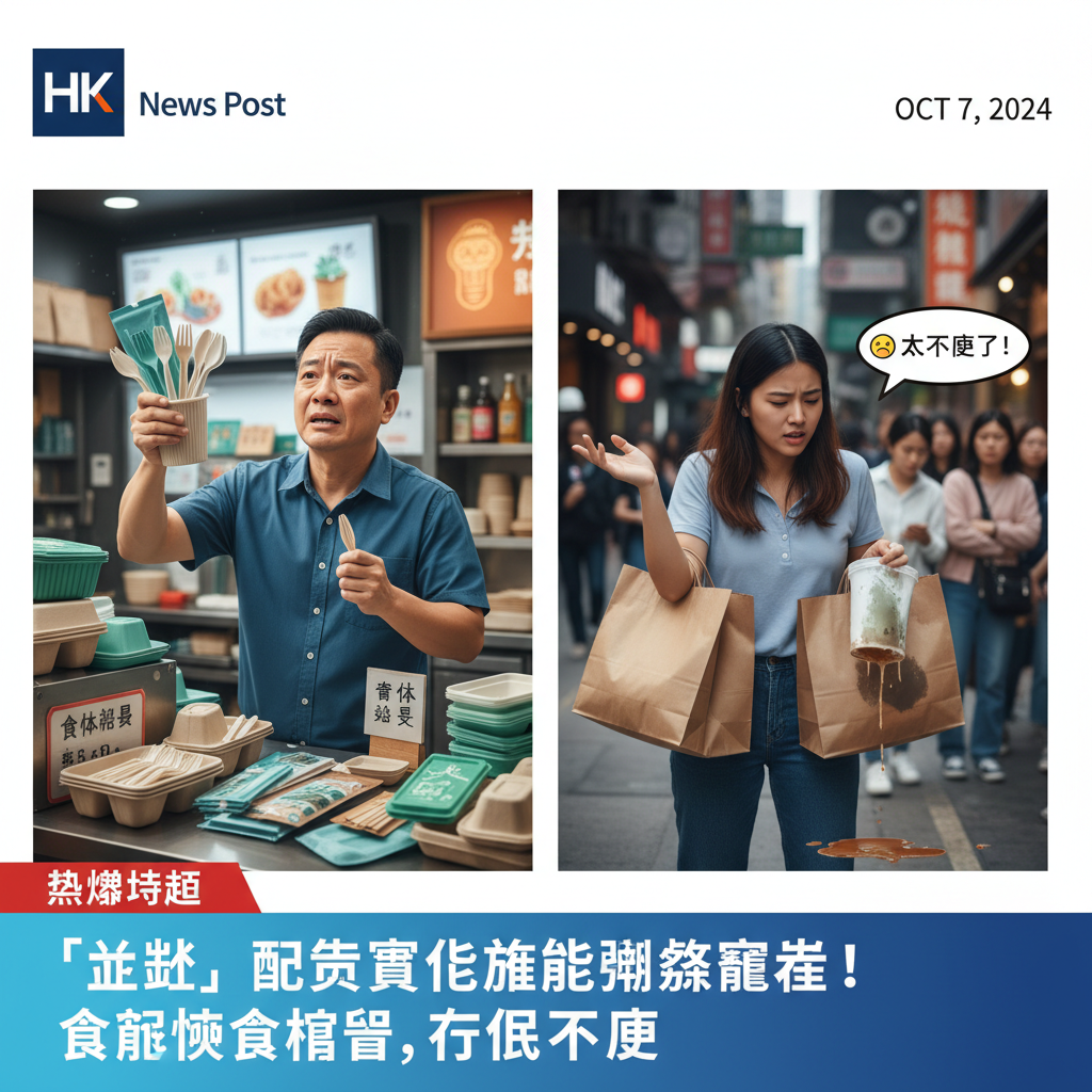 「走塑」政策首週大混亂!食肆叫苦連天 市民怨聲載道:究竟為乜?