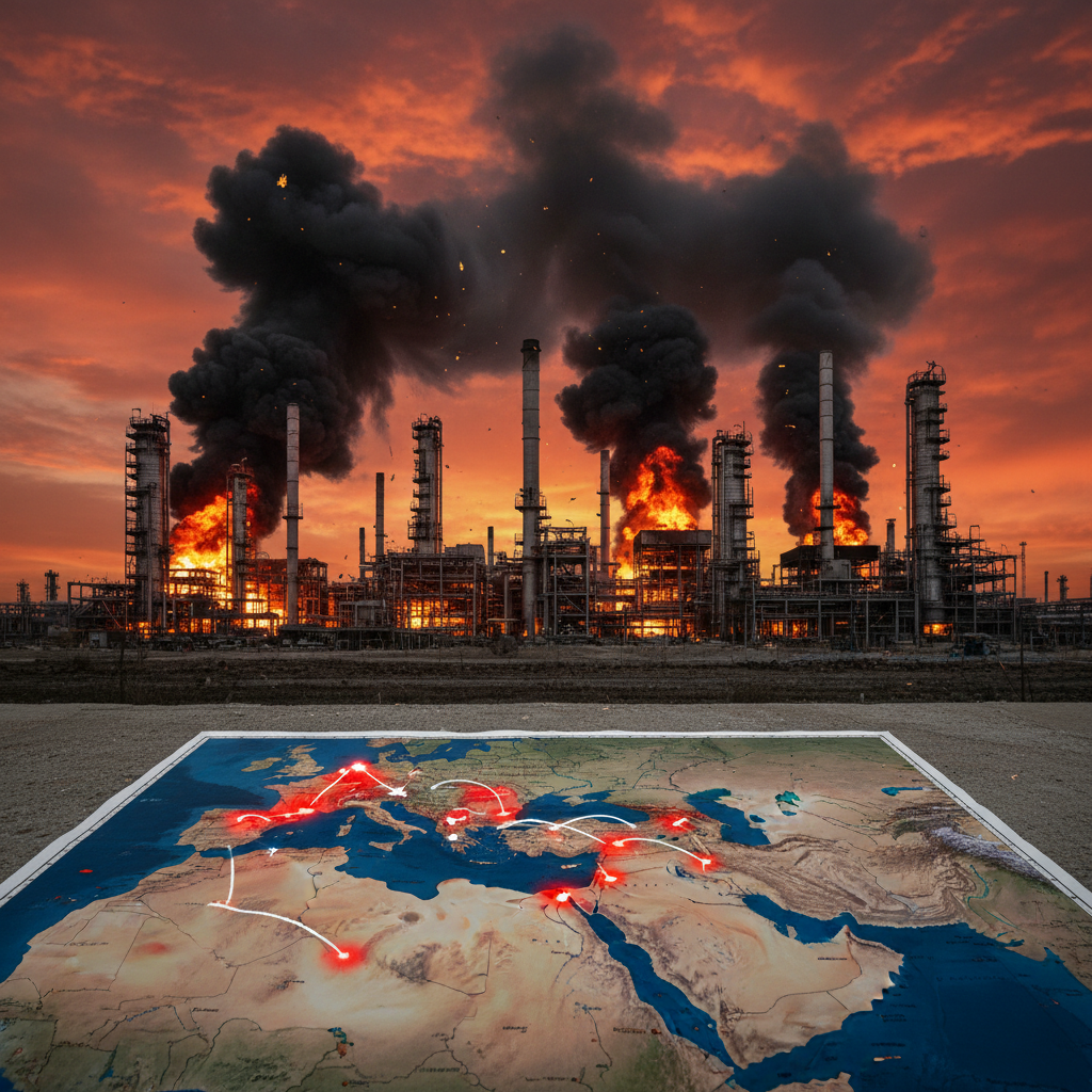 中東戰火升級:伊朗導彈襲擊海法煉油廠,對全球能源格局與亞洲經濟的深遠影響