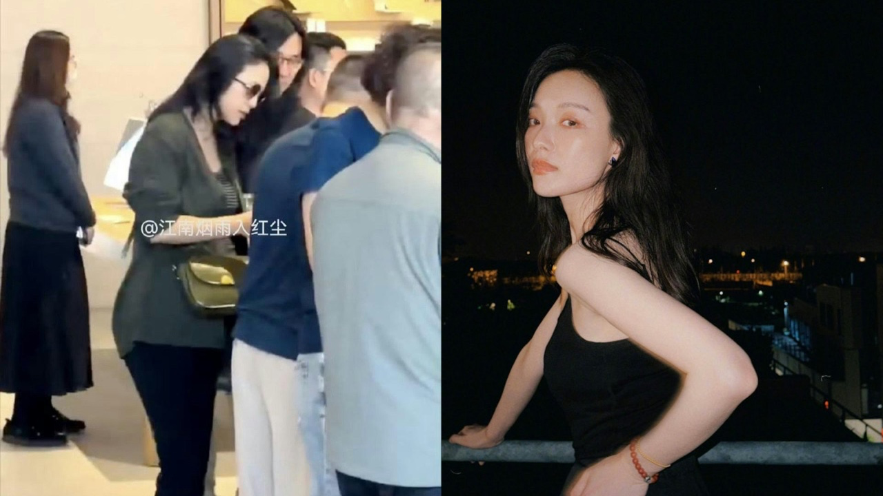 46歲湯唯街頭被偶遇！鬆身衫手袋遮肚孕味濃，閨蜜倪妮一個舉動露端倪？