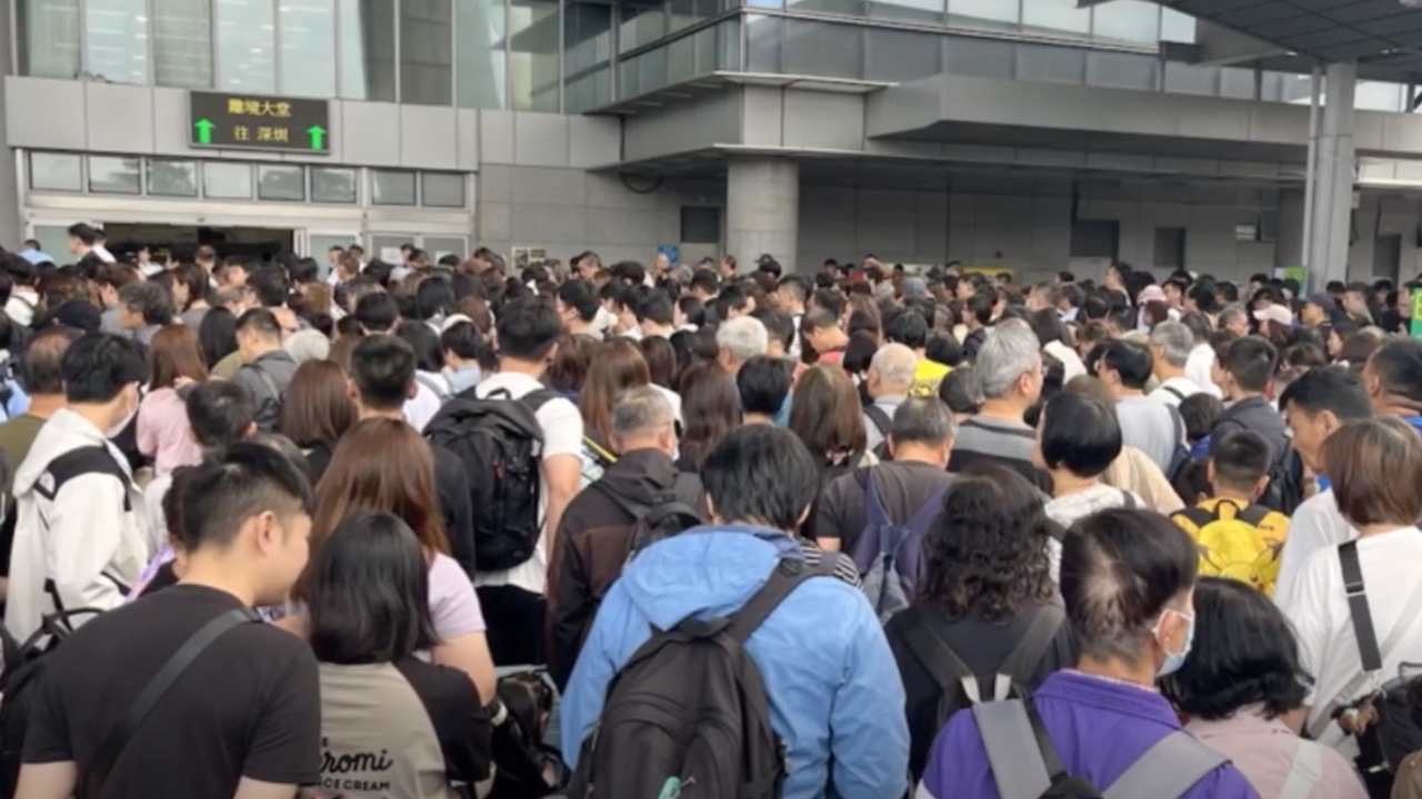 復活節一開波就逼爆！假期未開始先受罪！深圳灣口岸要架鐵馬！點解明知多人都照衝？