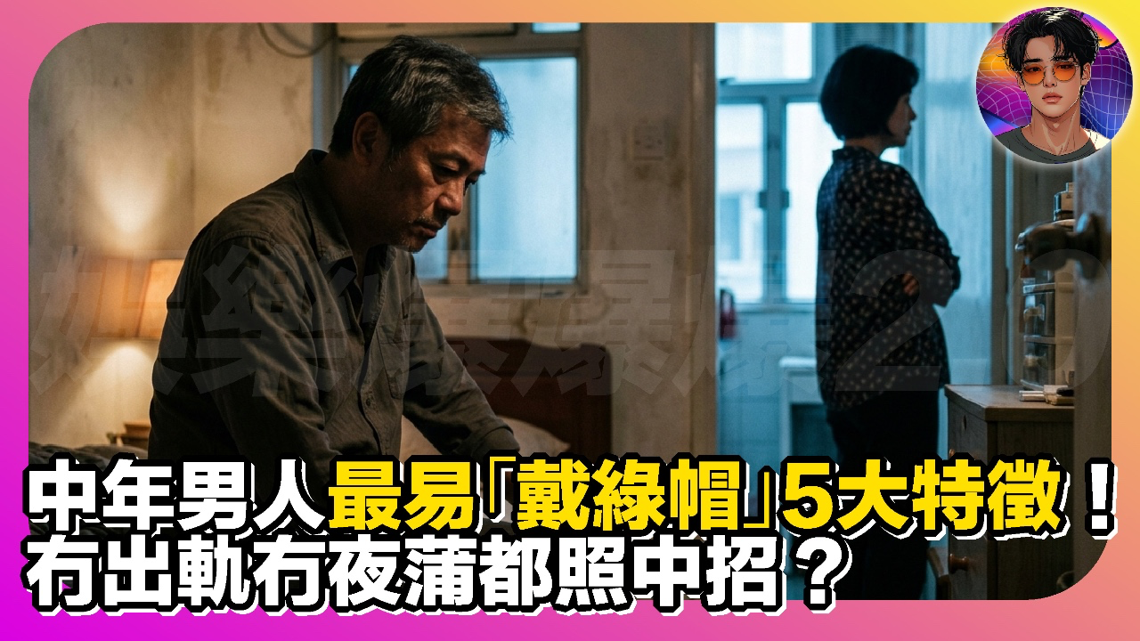 中年男人最易「戴綠帽」5大特徵！無出軌無夜蒲都照中招？